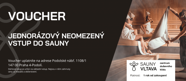 Voucher - jednorázový neomezený vstup do sauny