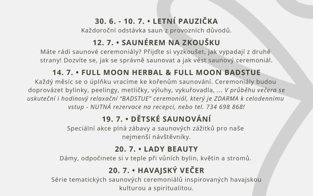 AKCE A EVENTY – ČERVENEC