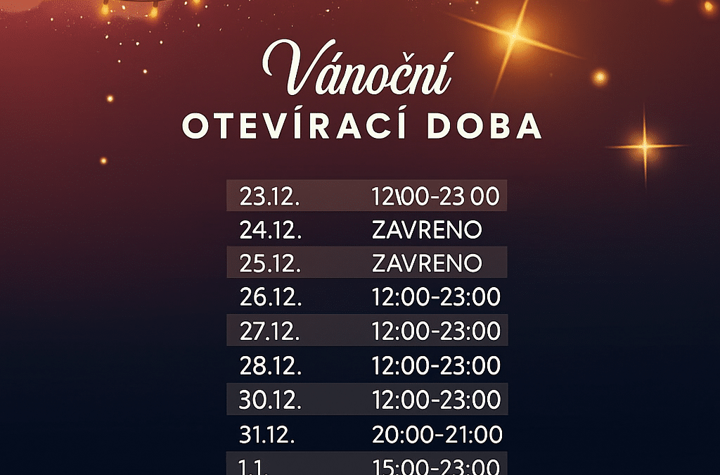 Vánoční otevírací doba