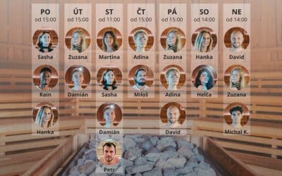 Rozpis saunérů 4. 5.- 10. 5.
