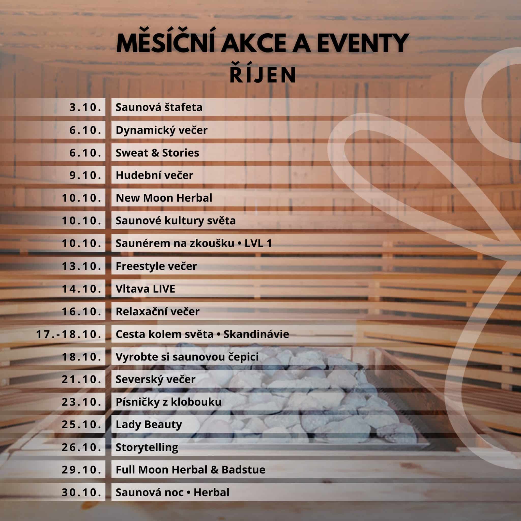 Akce a eventy ŘÍJEN 2026